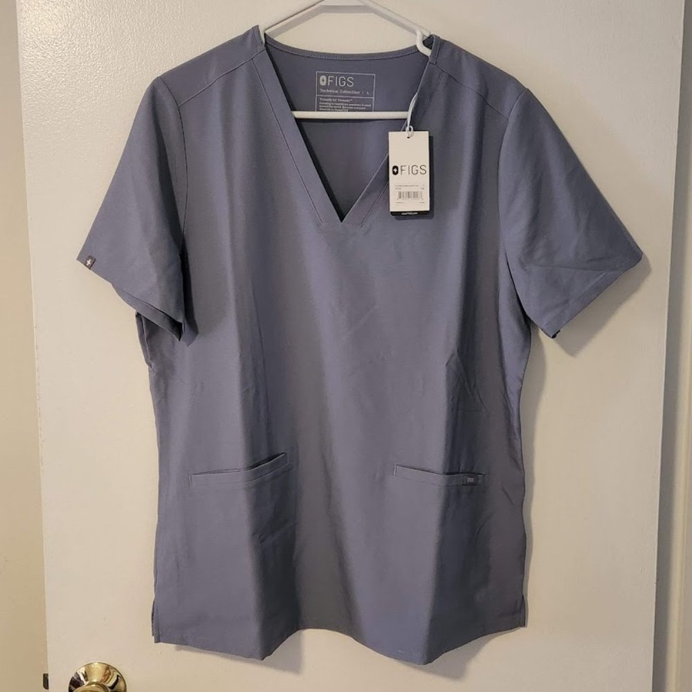 Figs Vapor Blue Space Dye Casma NWT - Large